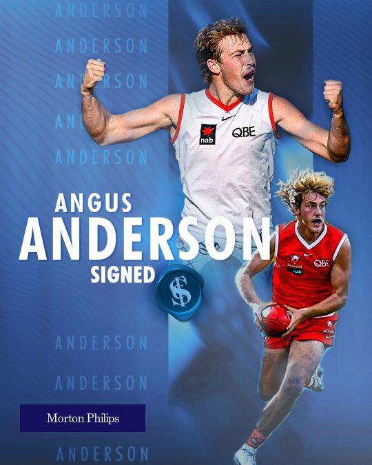 SIGNED Angus Anderson Sturt Football Club